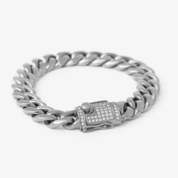 Elegance 12MM Chain Bracelet (Gold or Silver Available) - Image 3
