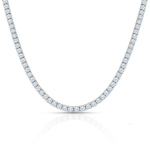 4MM Sterling Silver with CZ Tennis Chain - 18"