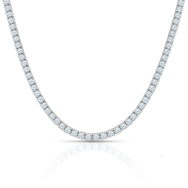 4MM Sterling Silver with CZ Tennis Chain - 18"