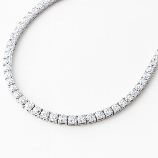4MM Sterling Silver with CZ Tennis Chain - 18" - Image 2