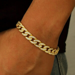 CREW 13MM Iced Out Cuban Bracelet