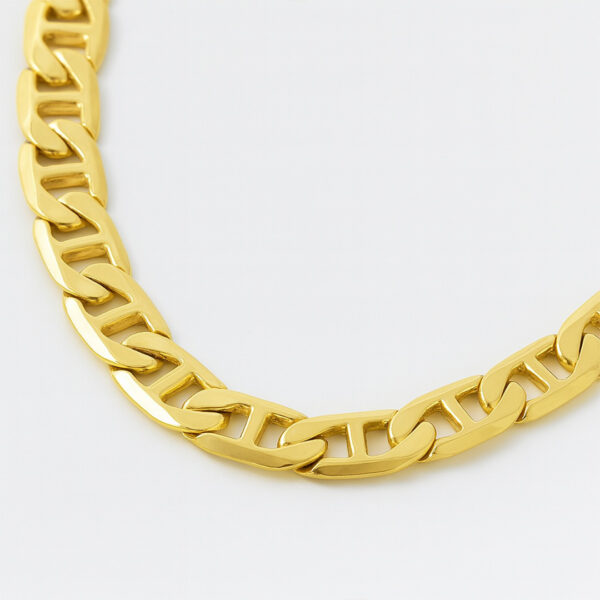 14K Gold Plated Brass Classic Gucci Style Chain - Image 2