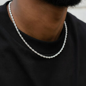 Rope Chain (White Gold) 3mm