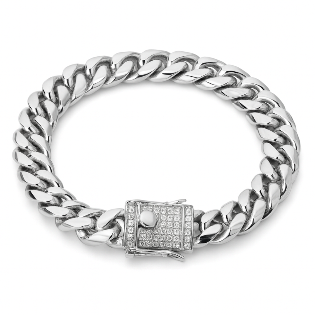 Elegance 12MM Chain Bracelet (Gold or Silver Available)