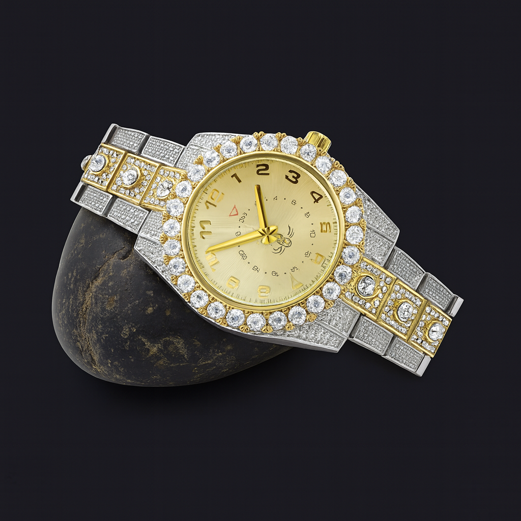 Drippy Swag 2-Tone Hip Hop Watch