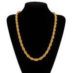14K Gold Plated Classic Rope Chain (Multiple Sizes Available)